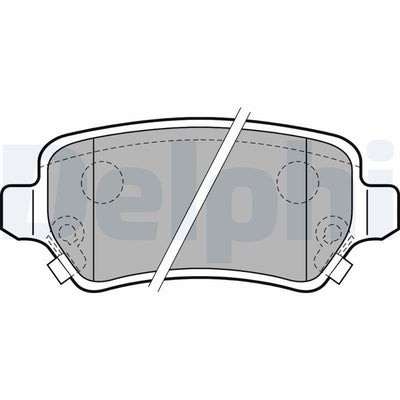 Delphi LP2188 Brake Pad Rear Astra.G-H-Mrv-Zfr-Combo.C — Brake Pads