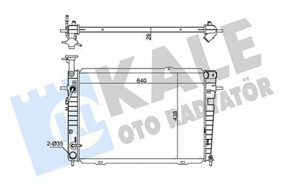 KALE Radiator 346140 for 2005 Tucson and Sportage - OEM Replacement for 2.0L — Radiators & Fans