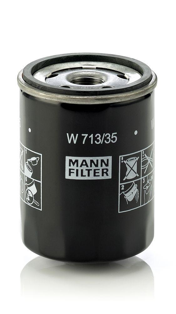 Mann W713/35 Oil Filter Mitsubishi Colt 6 Smart Forfour 04> — Oil Filters
