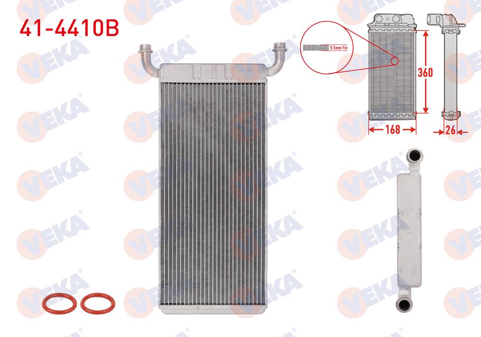 Veka 41-4410B Heater Core Brazing (5.5mm Fin) Volkswagen Crafter 2.0, 2.5 TDI 2006-2016 / Mercedes Sprinter (906) 2006-2018