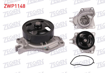 Zegen ZWP1148 Water Pump Mazda 3 (Bk12,Bk14) (Bl) 1.4i (Fxja) 2003-2009 / 2 (Se) 1.5i (Zy05-Zyde) 2 — Water Pump & Thermostat