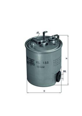 Mahle KL188 Fuel Filter Jeep Grand Cherokee II 2,7 04