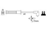 BOSCH Spark Plug Wire Set - Compatible with 96-01 Clio Kangoo Twingo — Coils & Plugs