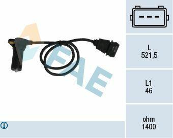 FAE 79065 Crankshaft Position Sensor - Compatible with Audi A4, A6 & Passat — Engine Management Sensors