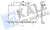 Kale 361930 Motor Radiator (335×598×16) Accent 95-96 Automatic — Radiators & Fans