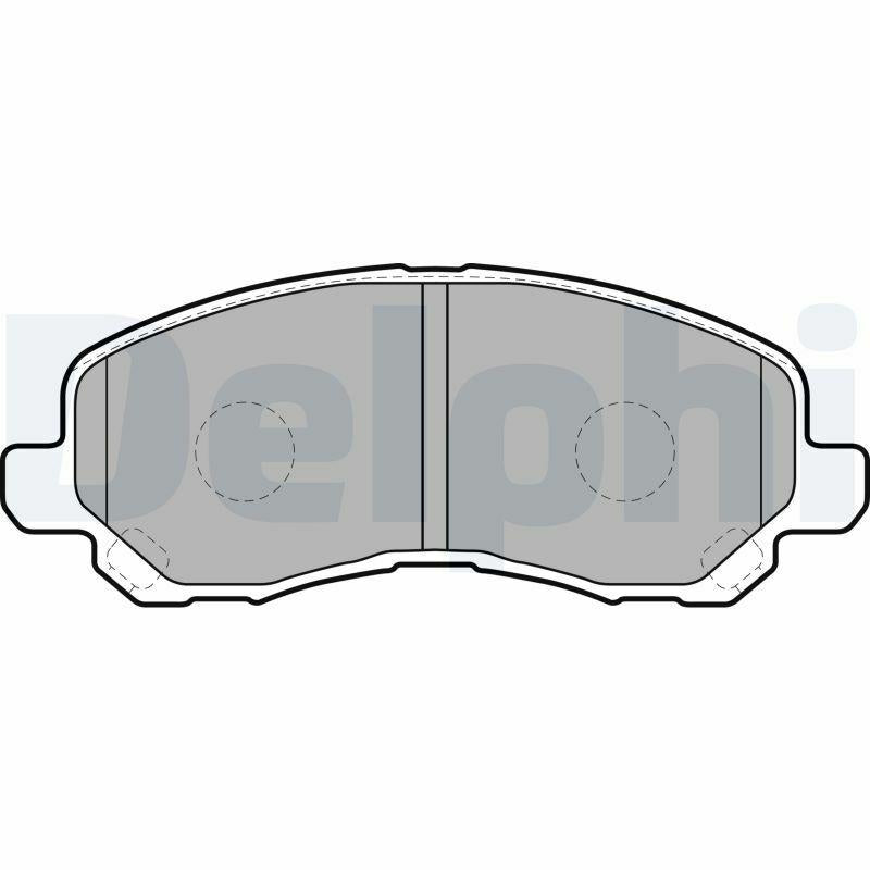 Delphi LP1684 - Front Brake Pads Set for 04 Lancer, 10 Galant and 2 more models