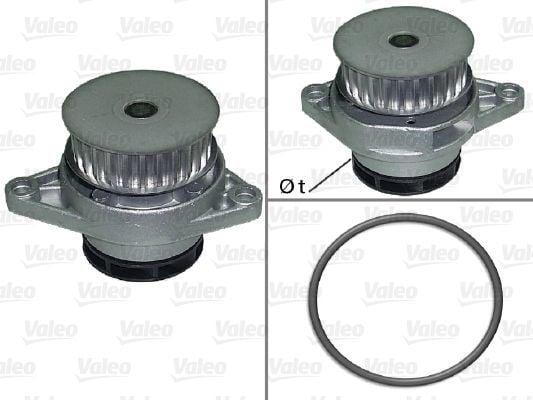 VALEO 506706 Water Pump - Compatible with Golf, Bora, Leon 1.6 16V — Water Pump & Thermostat