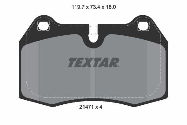 Textar 2147102 Brake Pad E-38 Front 7.28 / 7.30