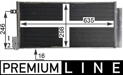 Mahle AC505000P A/C Condenser (Kondenser) 06-Corsa.D 1.3D *Z13dth-A13dtc* — Condensers & Evaporators
