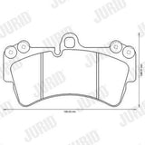 JURID Brake Pads for VW Touareg Q7 Cayenne
