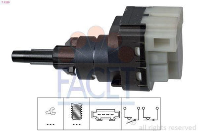 FACET Brake Light Switch 71229 - Compatible with Caddy III, Golf IV and 6 more models — Brake Sensors & ABS