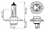 BOSCH H4 Xenon Blue Bulb - 12V 55/60W — Headlights