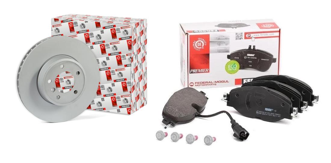 Ferodo Volkswagen Caddy 2015 Front Brake Disc & Brake Pad Set — Brake Pads