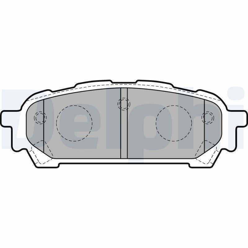 Delphi LP1822 Brake Pad Rear Subaru Impreza 00-07 / Forester 03-08
