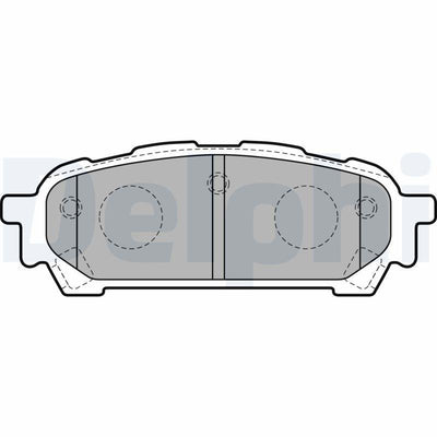 Delphi LP1822 Brake Pad Rear Subaru Impreza 00-07 / Forester 03-08 — Brake Pads