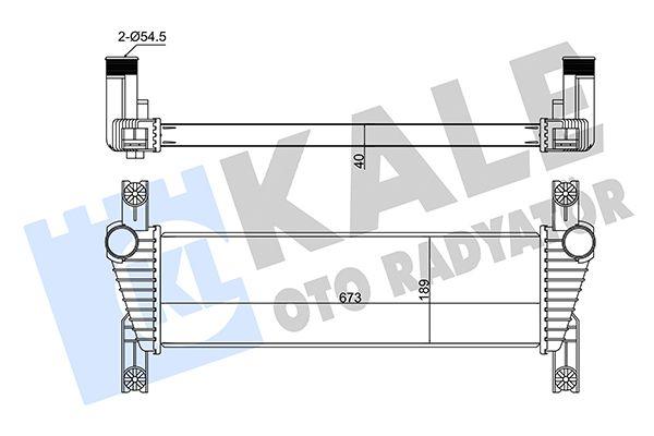 Kale 352325 Ford Ranger 2011-2020 Models 2.2TDCI Turbo Radiator Intercooler with A/C / without A/C