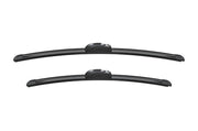 bosch windshield wiper set, front view of bosch windshield wiper, bosch wiper blades installation BOSCH Windshield Wiper Set - 530mm & 450mm for Left-Hand Drive Cars | Durable Performance BOSCH Windshield Wiper Set - 530mm & 450mm bosch, windshield-wipers, left-hand-drive-cars, car-accessories, automotive-replacement, high-quality, durable-performance, vehicle-safety, wiper-replacement, ai-generated