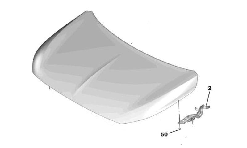PSA 9823211680 Motor Kaputu Hinge Left 208 P21e Active Allure Gt Line Corsa F — Reinforcements & Brackets