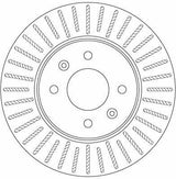 TRW Disc Front 12 Accent Blue Rio - Brake Disc — Brake Rotors & Drums