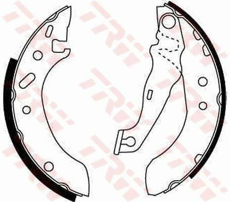 TRW GS8611 Rear Brake Pads - Compatible with Escort VII 1.4/1.8Td/1.6 16V and Fiesta IV 1.25/1.3/1.4 16V