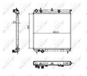 nrf 50447 motor radiator view, nrf motor radiator specifications, nrf 50447 motor radiator installation, aluminum radiator compatibility for C2 C3 NRF Motor Radiator - P1007 C2 C3 C3 II for 1.4 HDI & 1.6 HDI | 402 mm x 380 mm x 27 mm NRF 50447 Motor Radiator - Aluminum Cooling for Cars motor-radiator, nrf-50447, car-parts, cooling-system, automotive-replacement, aluminum-radiator, mechanic-tools, car-maintenance, vehicle-cooling, ai-generated