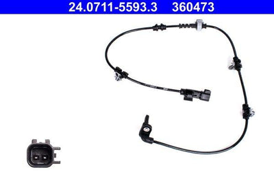 ATE 24.0711-5593.3 ABS Sensor Opel Astra K Rear — Brake Sensors & ABS