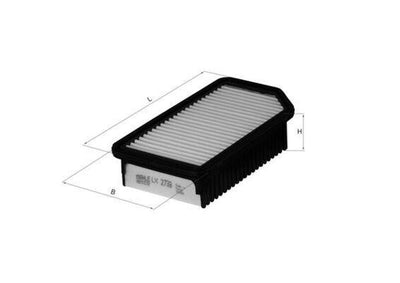 Mahle LX2739 Air Filter i20 / Ix20 / Soul / Venga Gasoline-Diesel 2008-2014 — Air & Cabin Filters