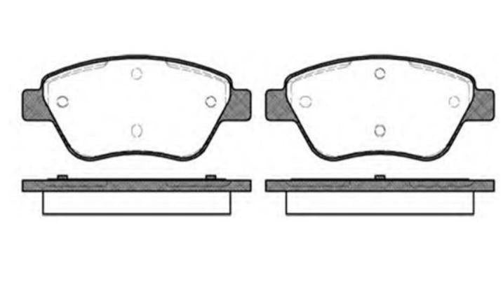 MGA Front Brake Pad Set for Fiat Albea 1.3 Diesel - Compatible and Durable — Brake Pads