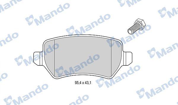 Mando MBF015201 Brake Pad Rear Hyundai i30 / Ceed — Brake Pads