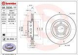 Brembo Brake Discs 09.D230.11 - Performance for VW Passat & Audi A6 — Brake Rotors & Drums
