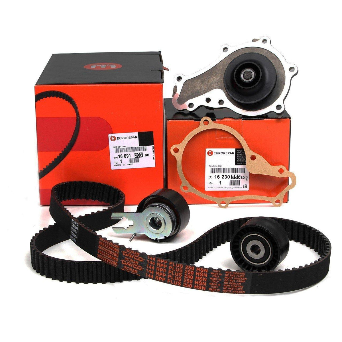 EUROREPAR Timing Belt & Water Pump Set - Original for Peugeot 107 1.4 HDi — Water Pump & Thermostat