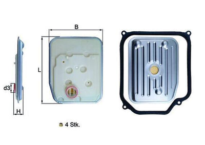 Mahle HX147KIT1 Transmission Filter VW Golf 3-4 / Bora / Passat / Polo / Polo Classic / Audi A3 91-04 — Transmission Parts