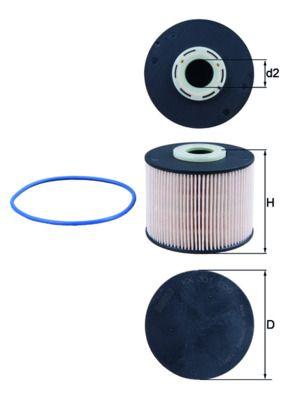 Mahle KX331D Fuel Filter 1906.A7 / 1682001 / 9M5j 9176 Aa / 9M5q 9155 / 9467637280 — Fuel Delivery
