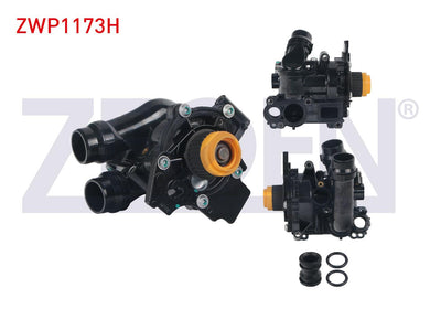 Zegen ZWP1173H Water Pump with Housing Termostatlı Volkswagen Golf VI (5K1) 2.0 TSI 2008-2013 /Pass — Water Pump & Thermostat