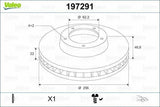 VALEO 197291 Brake Disc Kit for Hyundai Accent, Kia Rio & i20 — Brake Rotors & Drums