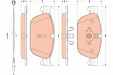 TRW GDB1889 - Front Brake Pads for 10-308 1.6Gti