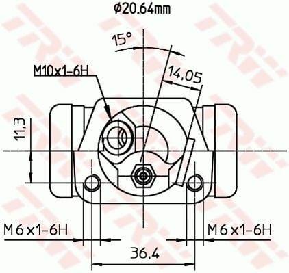 trw bwf191 brake cylinder for mondeo, high-quality brake cylinder technical specs TRW BWF191 Brake Cylinder - High-Quality Wheel Cylinder for Car Owners & Mechanics | 20.6 mm TRW BWF191 Brake Cylinder for Mondeo trw, brake-cylinder, mondeo, car-repair, mechanics, automotive, wheel-cylinder, high-quality, car-owners, ai-generated