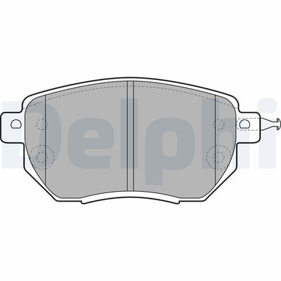 Delphi LP1986 Brake Pad Front Infiniti Fx35/Fx45/Fx37 03-08 Murano — Brake Pads