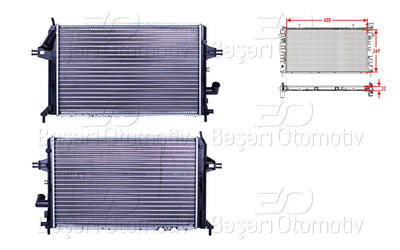AUTOLUX 1300209 Water Radiator Mechanical Mt 600X369x32 Opel Astra G 1.7 TDI 98 > — Radiators & Fans