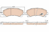 TRW GDB3545 Front Brake Pad Set - Compatible with Isuzu D-Max Models — Brake Pads