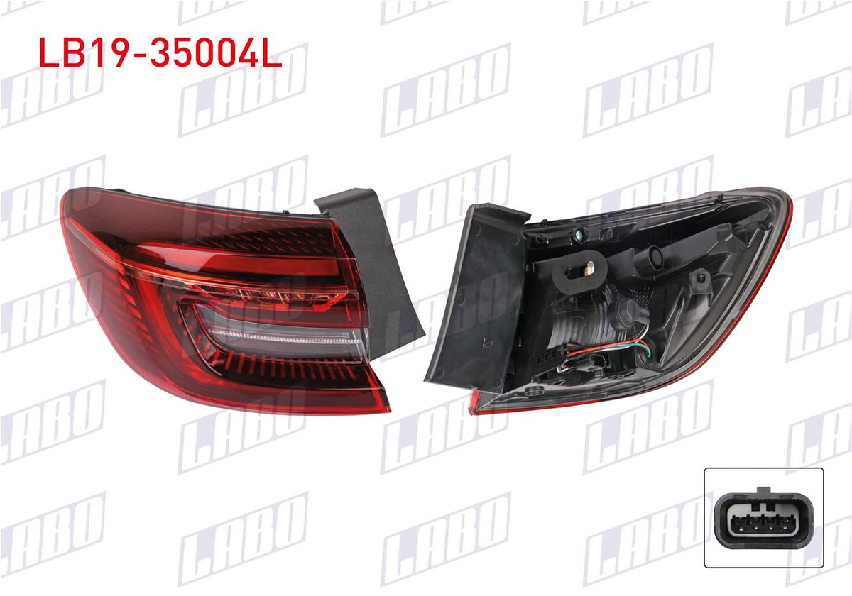 LABO LB19-35004L Tail Lamp Left Outer Renault Clio V Touch 2021 — Tail, Signal & Reflectors