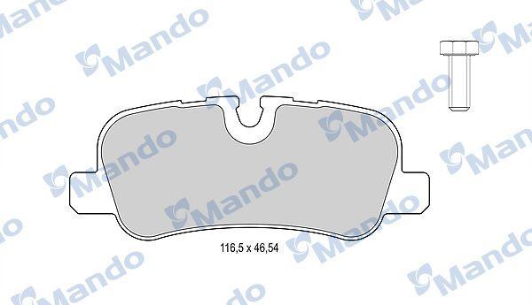 Mando MBF015602 Brake Pad Rear 05-Discovery-Range Rover — Brake Pads