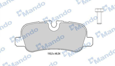 Mando MBF015602 Brake Pad Rear 05-Discovery-Range Rover — Brake Pads