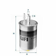 ufi-fuel-filter-24-133-00, fuel-filter-for-ford-transit-connect, ufi-fuel-filter-specifications UFI Fuel Filter 24.133.00 - Compatible with Ford Transit Connect & Tourneo Connect | 1.8 TDCI 02-90Ps UFI Fuel Filter for Ford Transit Connect | 1.8 TDCI ufi-fuel-filter, ford-transit, fuel-system, vehicle-maintenance, fuel-filter, car-parts, automotive, tdci, aftermarket-parts, ai-generated