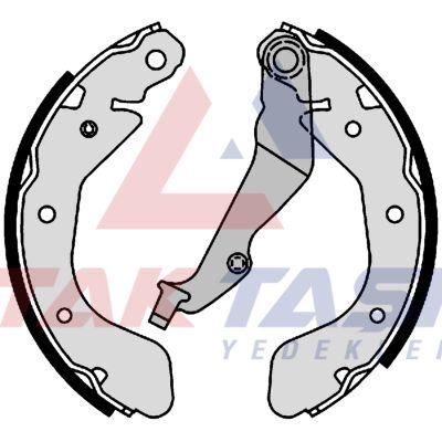 AP AP01001 Brake Shoe Rear Chevrolet Kalos (T200) 1.2 with Lever 200X36 mm 2003-2008 / Kalos 1.4 20 — Brake Cables & Hardware