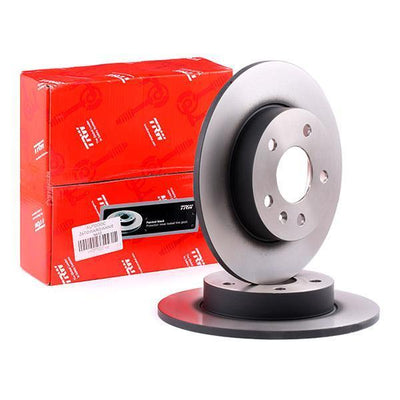 TRW DF4051 Opel Astra H Rear Brake Disc 264mm 5 Lug Astra G Zafira A/B Meriva A/B Corsa C — Brake Rotors & Drums
