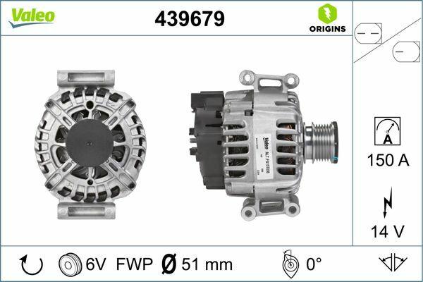 VALEO Alternator for Mercedes C-E (M271) - 150 Amp, Replacement Part — Starting & Charging