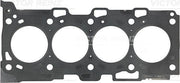 victor reinz cylinder head gasket, close-up of victor reinz gasket Victor Reinz Gasket - Cylinder Head Replacement for Automobile Owners & Mechanics | 1.05 mm Thickness, 87 mm Diameter Victor Reinz Gasket - Cylinder Head Replacement for Cars gasket, cylinder-head, victor-reinz, auto-parts, engine-repair, automobile-owners, mechanics, replacement-gasket, metal-gasket, ai-generated