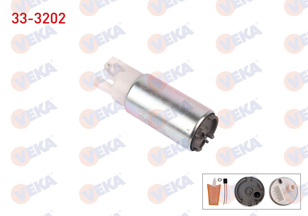 Veka 33-3202 Fuel Pump with Strainer Kablolu 3.3 Bar Opel Astra G 1.4 16V-1.6 16V 1998-2005 / Corsa B 1.2i-1. — Fuel Delivery