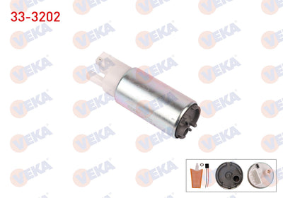 Veka 33-3202 Fuel Pump with Strainer Kablolu 3.3 Bar Opel Astra G 1.4 16V-1.6 16V 1998-2005 / Corsa B 1.2i-1. — Fuel Delivery